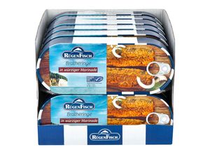 Rügenfisch Bratheringe in Marinade 500 g Abtropfgewicht, 12er Pack