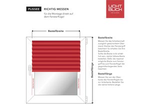 Lichtblick Plissee Klemmfix, ohne Bohren, verspannt, blickdicht, Hitzeschutz - Grau