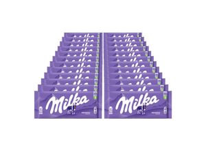 Milka Tafelschokolade Alpenmilch 100 g, 24er Pack