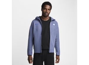 Inter Mailand Tech Fleece Windrunner Nike Fußball-Kapuzenjacke (Herren) - Blau