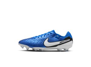 Nike Tiempo Legend 10 Pro Low Top Fußballschuh für normalen Rasen - Blau