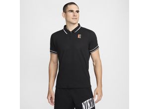 NikeCourt Heritage Herren-Tennis-Poloshirt - Schwarz