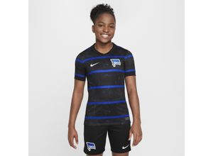 Hertha BSC 2024/25 Stadium Away Nike Replica Fußballtrikot mit Dri-FIT-Technologie für ältere Kinder - Schwarz