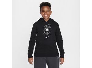 Las Vegas Raiders Icon Nike NFL-Hoodie (ältere Kinder) - Schwarz