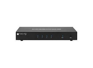 TECHly 4 Port DisplayPort 1.2 KVM Switch with Hub and audio - KVM-/Audio-/USB-Switch - 4 Anschlüsse