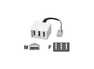 Metz BTR - Telefonadapter - RJ-45 (M) zu TAE-NFN (W) - 10 cm