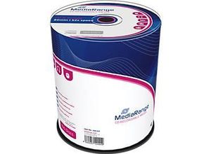 MediaRange CD-R, 700 MB, 52-fache Schreibgeschwindigkeit, 100er Spindel