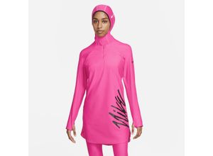 Nike Victory Logo Schwimm-Tunika mit durchgehendem Schutz für Damen - Pink