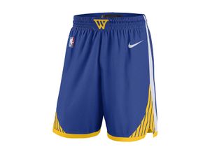 Golden State Warriors 2024/25 Swingman Icon Edition Nike Dri-FIT NBA Replica-Shorts (ältere Kinder) - Blau