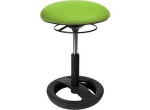 Topstar Fitness-Hocker SITNESS BOB, ergonomisches Sitzen, Sitzhöhe 440 bis 570 mm, apfelgrün, Gestell schwarz pulverbeschichtet