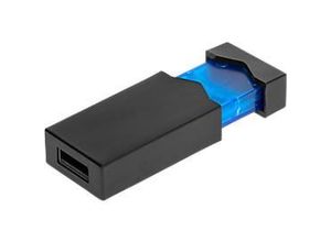 USB-Stick Clickmie, schwarz-blau, mit Sprungfedertechnik, USB 2.0 Schnittstelle, 16 GB