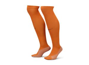 Niederlande Strike Home Nike Dri-FIT kniehohe Fußballsocken - Orange