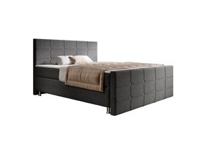 Boxspringbett Florenz 180x200cm versch. Farben - Anthrazit