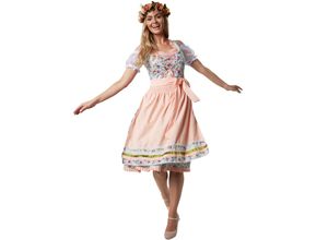 tectake® Frauenkostüm Midi-Dirndl Erding Modell 2