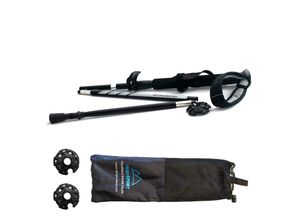 VERIGA Alu Nordic Walking Stöcke Wanderstöcke Trekkingstöcke Faltbar 115 - 127cm