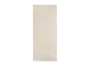 TOM TAILOR Unisex Frottier Badetuch, 80x200 cm, beige, Uni, Gr. 80X200