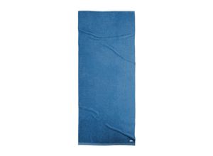 TOM TAILOR Unisex Frottier Badetuch, 80x200 cm, blau, Uni, Gr. 80X200