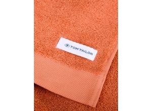 TOM TAILOR Unisex Frottier Duschtuch, 70x140 cm, orange, Uni, Gr. 70X140