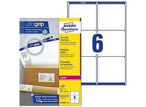 Avery Zweckform AVERY® Zweckform Versandetiketten, ultragrip, 99,1 x 93,1 mm, 600 Stück