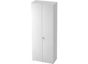 Schrank TOPAS LINE, Akten/Garderobenschrank, 6 Ordnerhöhen, B 800 mm, weiß