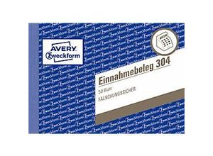 Avery Zweckform AVERY® Zweckform Einnahmebelege Nr. 304, grün, mikroperforiert