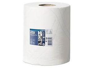 Tork® Mehrzweck-Papierwischtücher 130044, 2-lagig, QuickDry-Qualität, Innenabrollung M2, L 125 m x B 235 mm, Ø 190 mm, 6 Rollen à 125 m, weiß