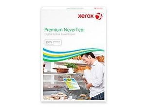 Xerox Premium NeverTear Selbstklebefolie, 53 µm, glasklar, A4-Format, 50 Blatt