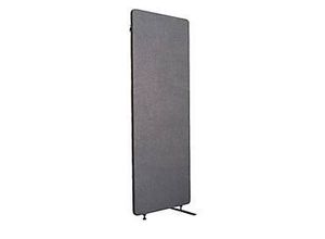 Akustik-Raumteiler Luxor, 1 Panel, mit Standfüßen, ca. 7 kg, B 600 x T 35 x H 1680 mm, recycelte Materialien, schiefergrau