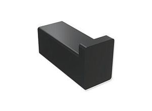 Hewi System 900 Q Einzelhaken 900Q90.00060DC pulverbeschichtet schwarz tiefmatt, aus Edelstahl, 15x20x38mm