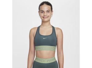 Nike Pro Swoosh Sport-BH für Mädchen - Grün