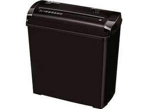 Fellowes Aktenvernichter Powershred P-25S, Streifenschnitt 7 mm, P-1, 11 l, 5 Blatt Schnittleistung, schwarz/grau