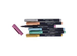 Faber-Castell Metallic Marker, 6 Stifte