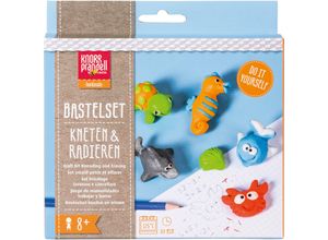 Heyda Bastel-Set Kneten & Radieren ""Meer"", 5 Radiergummis