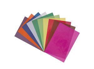 folia Transparentpapier, bunt, 70 x 100 cm, 25 Blatt