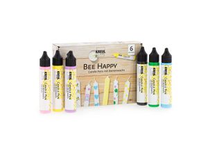 Kreul ""Bee Happy"" Candle Pens, 6x 29 ml