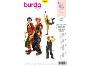 burda Schnitt 2477 ""Clown"" für SIE und IHN