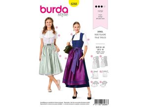 burda Schnitt 6268 ""Dirndl"", klassisch