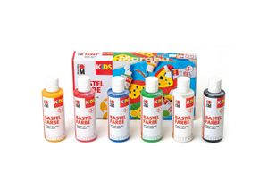 Marabu KIDS Bastelfarben, 6x 80 ml