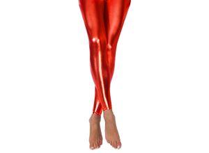 buttinette Lack-Leggings, rot