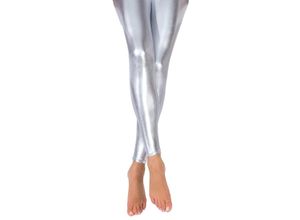 buttinette Lack-Leggings, silber