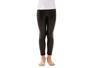 buttinette Kinder-Lack-Leggings, schwarz