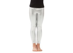 buttinette Kinder-Lack-Leggings, silber