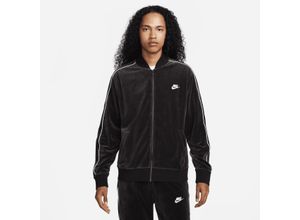 Nike Sportswear Damenjacke aus Velours - Schwarz