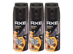 Axe Bodyspray Leather & Cookies 150 ml, 6er Pack