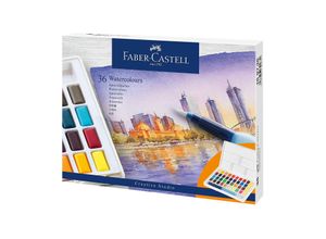 Faber-Castell Aquarellfarben in Näpfchen, 36 Farben