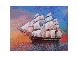 buttinette Diamantenstickerei-Set ""Segelschiff"", 48 x 38 cm