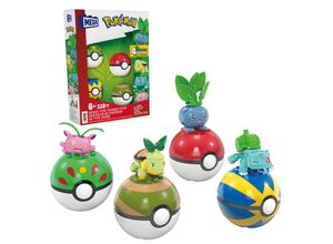 Mega Bloks MegaBloks Konstruktionsspielzeug Pokémon 4 Pflanzen-Typ Pokémon Sets