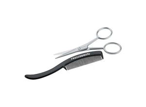 Tweezerman - Bartschere Und Bartkamm - g.e.a.r Moustache Scissors Stainless