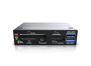 CSL 3,5 Multi-Frontpanel Cardreader mit USB 3.0 für SD/SDXC/microSD/microSDHC/M2/CF/MMC/MS/XD