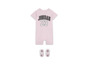 Jordan Set aus Romper und Schühchen für Babys - Pink